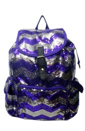 Sequin Backpack-ZIQ2929L#PURPLE